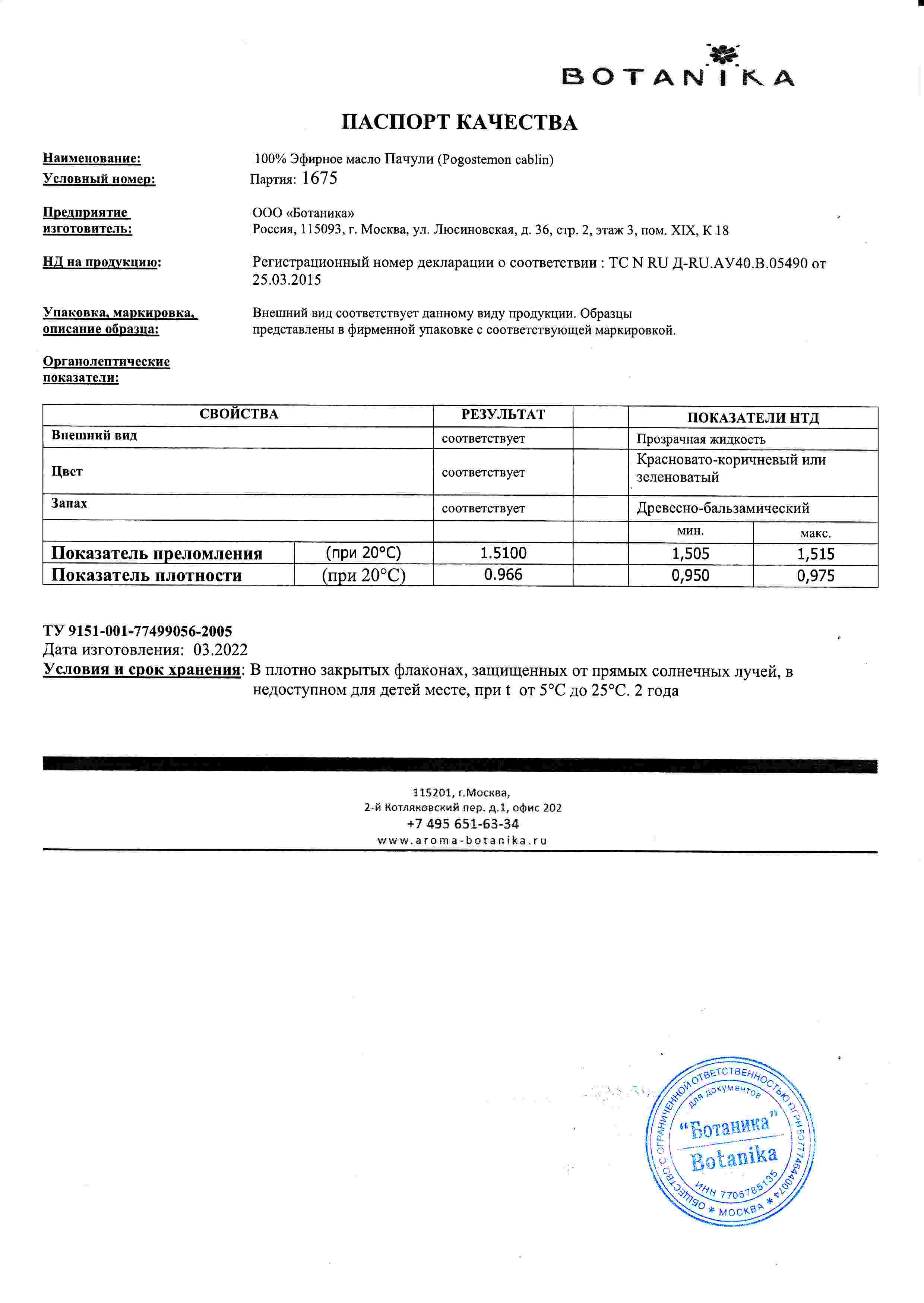 Паспорт №032022